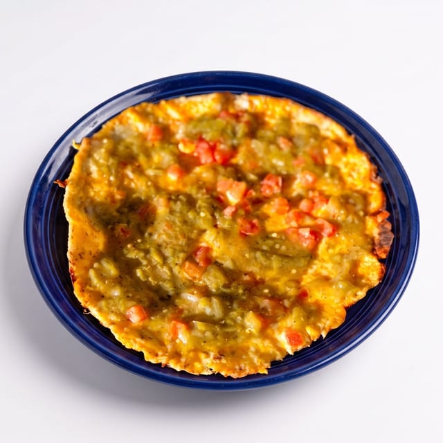 Green Chile Cheese Crisp.